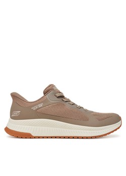 Sneakersy Skechers Bobs Squad 4-Staple Look 117624/TPE Beżowy ze sklepu eobuwie.pl w kategorii Buty sportowe damskie - zdjęcie 181268022