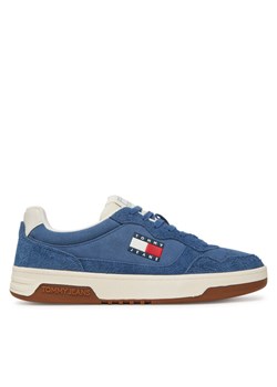 Sneakersy Tommy Jeans Tjm Cupsole Suede EM0EM01568 Niebieski ze sklepu eobuwie.pl w kategorii Trampki męskie - zdjęcie 181268564