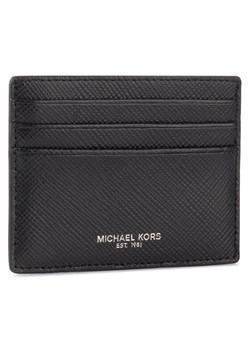 Etui na karty kredytowe MICHAEL Michael Kors Tall Card Case 39F6LHRD2L Czarny ze sklepu eobuwie.pl w kategorii Etui - zdjęcie 181268791