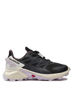 Buty do biegania Salomon Supercross 4 Gore-Tex L47461800 Czarny ze sklepu eobuwie.pl w kategorii Buty sportowe damskie - zdjęcie 181269271