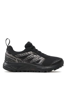 Sneakersy Salomon Wander GORE-TEX L47149500 Czarny ze sklepu eobuwie.pl w kategorii Buty trekkingowe damskie - zdjęcie 181269504