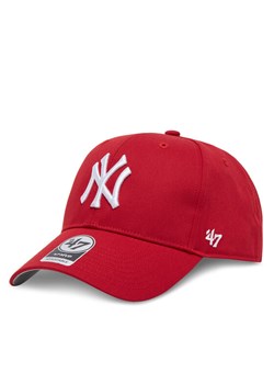 Czapka z daszkiem 47 Brand MLB New York Yankees Raised Basic '47 MVP B-RAC17CTP Czerwony ze sklepu eobuwie.pl w kategorii Czapki dziecięce - zdjęcie 181270443