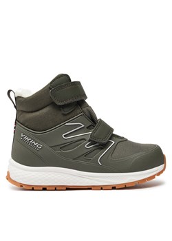 Śniegowce Viking Equip Defence Warm Wp 2V 3-94400-2437 Khaki ze sklepu eobuwie.pl w kategorii Buty zimowe dziecięce - zdjęcie 181270464