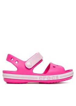 Sandały Crocs BAYABAND SANDAL T 211055-6QQ Różowy ze sklepu eobuwie.pl w kategorii Sandały dziecięce - zdjęcie 181270833