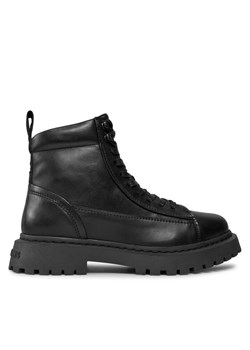 Trzewiki Tommy Jeans Tjm Lace Up Boot EM0EM01363 Czarny ze sklepu eobuwie.pl w kategorii Buty zimowe męskie - zdjęcie 181270971