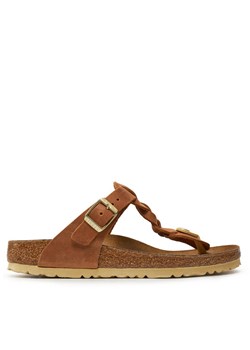 Japonki Birkenstock Gizeh Braided 1021336 Brązowy ze sklepu eobuwie.pl w kategorii Klapki damskie - zdjęcie 181271163