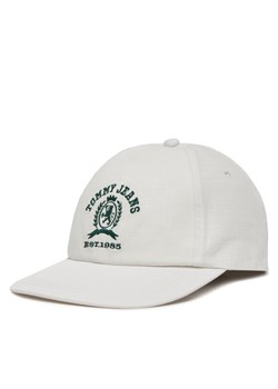 Czapka z daszkiem Tommy Jeans Tjm Crest Cap AM0AM13286 Biały ze sklepu eobuwie.pl w kategorii Czapki z daszkiem męskie - zdjęcie 181271983