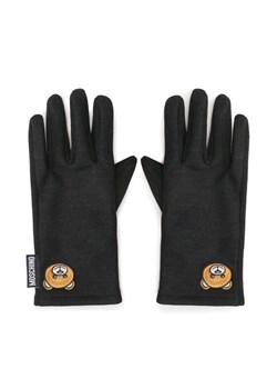 Rękawiczki Damskie MOSCHINO 65345 M2812 Czarny ze sklepu eobuwie.pl w kategorii Rękawiczki damskie - zdjęcie 181272020