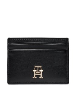 Etui na karty kredytowe Tommy Hilfiger Th Central Cc And Coin Czarny ze sklepu eobuwie.pl w kategorii Portfele damskie - zdjęcie 181272123