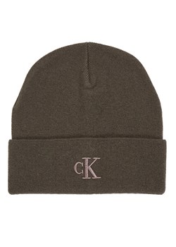 Czapka Calvin Klein Thick K50K512461 Beżowy ze sklepu eobuwie.pl w kategorii Czapki zimowe męskie - zdjęcie 181272852
