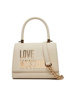 Torebka LOVE MOSCHINO JC4024PP1MKD0110 Écru ze sklepu eobuwie.pl w kategorii Kuferki - zdjęcie 181273364