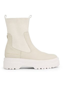 Sztyblety Tommy Hilfiger Feminine Seasonal FW0FW07226 Beżowy ze sklepu eobuwie.pl w kategorii Workery damskie - zdjęcie 181273374