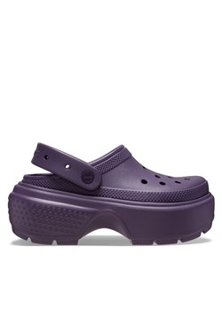 Klapki Crocs Stomp Clog 209350 Fioletowy ze sklepu eobuwie.pl w kategorii Klapki damskie - zdjęcie 181273772
