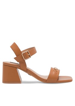 Sandały Nine West 123AL0553 Brązowy ze sklepu eobuwie.pl w kategorii Sandały damskie - zdjęcie 181273993