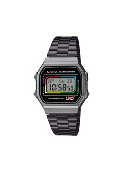 Zegarek Casio Vintage Maxi X Uno™ A168WEUC-1AER Czarny ze sklepu eobuwie.pl w kategorii Zegarki - zdjęcie 181274011