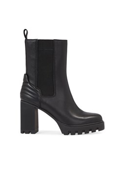 Botki Calvin Klein Jeans Platform Chelsea Lth Wn YW0YW01140 Czarny ze sklepu eobuwie.pl w kategorii Botki - zdjęcie 181274663