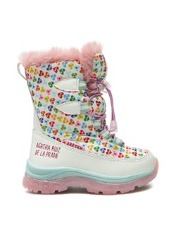 Śniegowce Agatha Ruiz de la Prada 241992-B S Biały ze sklepu eobuwie.pl w kategorii Buty zimowe dziecięce - zdjęcie 181275190