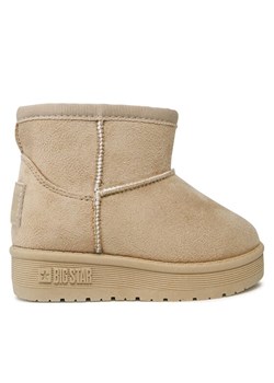 Śniegowce Big Star Shoes MM374098 Beżowy ze sklepu eobuwie.pl w kategorii Buty zimowe dziecięce - zdjęcie 181275272