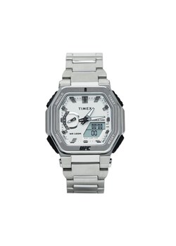 Zegarek Timex UFC Strength Colossus TW2V84700 Srebrny ze sklepu eobuwie.pl w kategorii Zegarki - zdjęcie 181275471