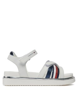 Sandały Tommy Hilfiger Velcro Sandal T3A2-33240-0273 M Biały ze sklepu eobuwie.pl w kategorii Sandały dziecięce - zdjęcie 181275622