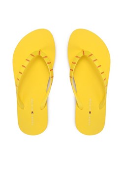 Japonki Tommy Hilfiger Essential Beach Sandal FW0FW07141 Żółty ze sklepu eobuwie.pl w kategorii Klapki damskie - zdjęcie 181275912
