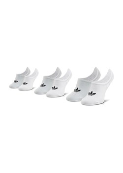 Zestaw 3 par stopek unisex adidas No-Show Socks 3P FM0676 Biały ze sklepu eobuwie.pl w kategorii Skarpetki dziecięce - zdjęcie 181276452