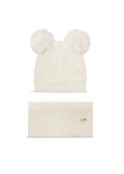 Komplet czapka i komin Guess A4BZ01 Z2QP0 Écru - id: 0000304252594 - marki Guess - 181276471 Komplet czapka i komin Guess A4BZ01 Z2QP0 Écru ze sklepu eobuwie.pl w kategorii Czapki dziecięce - zdjęcie 181276471