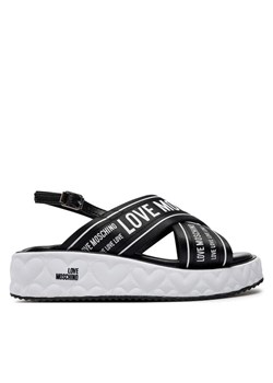 Sandały LOVE MOSCHINO JA16315I0IIX300A Czarny ze sklepu eobuwie.pl w kategorii Sandały damskie - zdjęcie 181276774