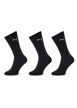 Zestaw 3 par wysokich skarpet unisex Puma 907940 01 Czarny ze sklepu eobuwie.pl w kategorii Skarpetki męskie - zdjęcie 181276921