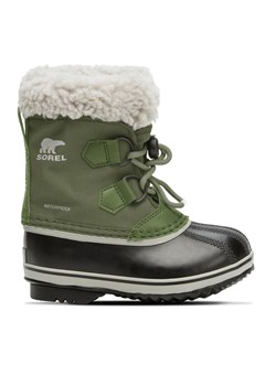Śniegowce Sorel Yoot Pac™ Nylon Wp 2114112371 Zielony ze sklepu eobuwie.pl w kategorii Buty zimowe dziecięce - zdjęcie 181277063