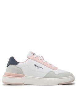 Sneakersy Pepe Jeans Baxter Basic G PGS30579 Biały ze sklepu eobuwie.pl w kategorii Buty sportowe dziecięce - zdjęcie 181277461
