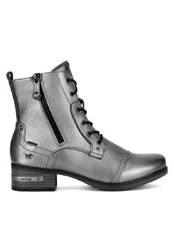 Botki Mustang 1229-513 Srebrny ze sklepu eobuwie.pl w kategorii Botki - zdjęcie 181277721
