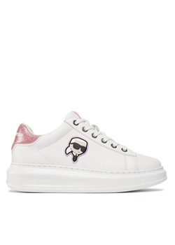 Sneakersy KARL LAGERFELD KL62530N Biały ze sklepu eobuwie.pl w kategorii Trampki damskie - zdjęcie 181277734
