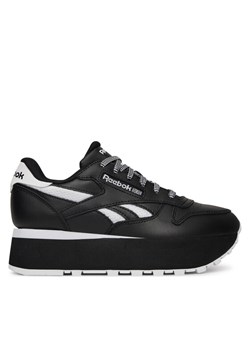 Sneakersy Reebok CLASSIC LEATHER TRIPLE LIFT 100209621 Czarny ze sklepu eobuwie.pl w kategorii Buty sportowe damskie - zdjęcie 181277801