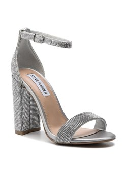 Sandały Steve Madden Carrson-R SM11000371-02003-968 Srebrny ze sklepu eobuwie.pl w kategorii Sandały damskie - zdjęcie 181277864