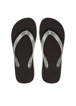 Japonki Calvin Klein Jeans Beach Sandal Monologo Tpu YW0YW01719 Srebrny ze sklepu eobuwie.pl w kategorii Klapki damskie - zdjęcie 181278062