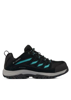 Trekkingi Columbia Crestwood Waterproof 2099881 Czarny ze sklepu eobuwie.pl w kategorii Buty trekkingowe damskie - zdjęcie 181278170