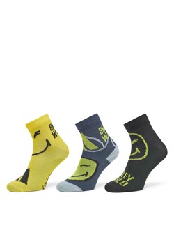 Zestaw 3 par wysokich skarpet dziecięcych adidas Smiley World JG5804 Kolorowy ze sklepu eobuwie.pl w kategorii Skarpetki dziecięce - zdjęcie 181278442
