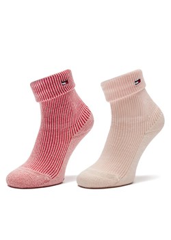 Zestaw 2 par wysokich skarpet dziecięcych Tommy Hilfiger 701229882 Różowy ze sklepu eobuwie.pl w kategorii Skarpetki dziecięce - zdjęcie 181278740