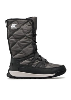 Śniegowce Sorel Whitney II Tall Lace Wp NL3824 Szary ze sklepu eobuwie.pl w kategorii Śniegowce damskie - zdjęcie 181278812