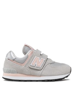 Sneakersy New Balance PV574EVK Szary ze sklepu eobuwie.pl w kategorii Buty sportowe dziecięce - zdjęcie 181279314
