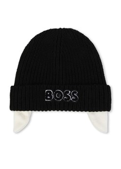 Czapka Boss J01147 Czarny ze sklepu eobuwie.pl w kategorii Czapki dziecięce - zdjęcie 181279404