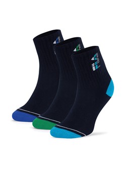 Skarpety Fila F8083-AW24 (3-pack) Granatowy ze sklepu eobuwie.pl w kategorii Skarpetki dziecięce - zdjęcie 181279430