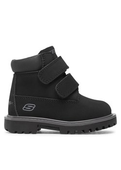 Trapery Skechers Mecca Sawmill 93159N/BLK Czarny ze sklepu eobuwie.pl w kategorii Buty zimowe dziecięce - zdjęcie 181279551