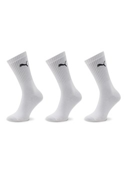 Zestaw 3 par wysokich skarpet unisex Puma 907940 02 Biały ze sklepu eobuwie.pl w kategorii Skarpetki męskie - zdjęcie 181279734