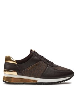 Sneakersy MICHAEL Michael Kors Allie Wrap Trainer 43R6ALFP2B Brązowy ze sklepu eobuwie.pl w kategorii Buty sportowe damskie - zdjęcie 181280232