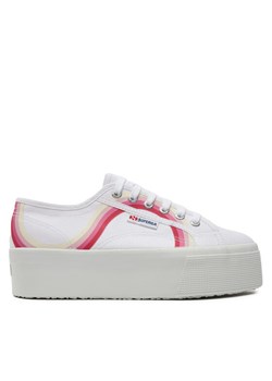 Tenisówki Superga Round Stripes 2790 S4128TW Biały ze sklepu eobuwie.pl w kategorii Trampki damskie - zdjęcie 181280274