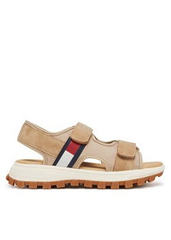 Sandały Tommy Hilfiger T3B2-33901-1692500 S Beżowy ze sklepu eobuwie.pl w kategorii Sandały dziecięce - zdjęcie 181280574
