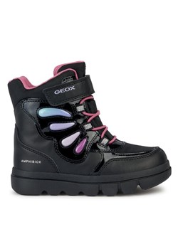 Kozaki Geox J Willaboom Girl B A J36HWA 054FU C9240 M Czarny ze sklepu eobuwie.pl w kategorii Buty zimowe dziecięce - zdjęcie 181280664