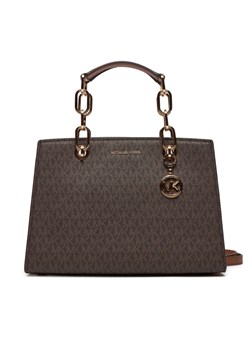Torebka MICHAEL Michael Kors 30S4GCYS2B Brązowy ze sklepu eobuwie.pl w kategorii Kuferki - zdjęcie 181280740